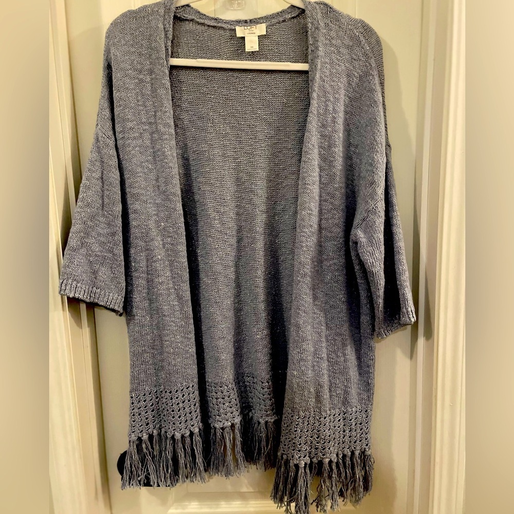Loft lounge blue size medium cardigan